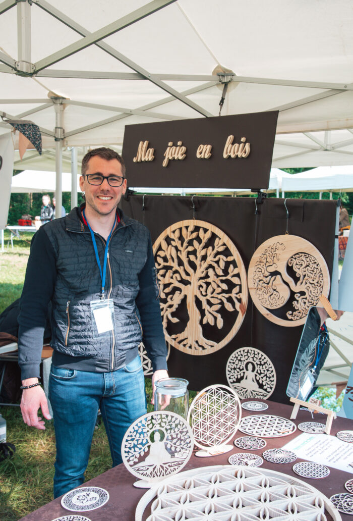 Stand d'Adrien BRUN, géobiologue