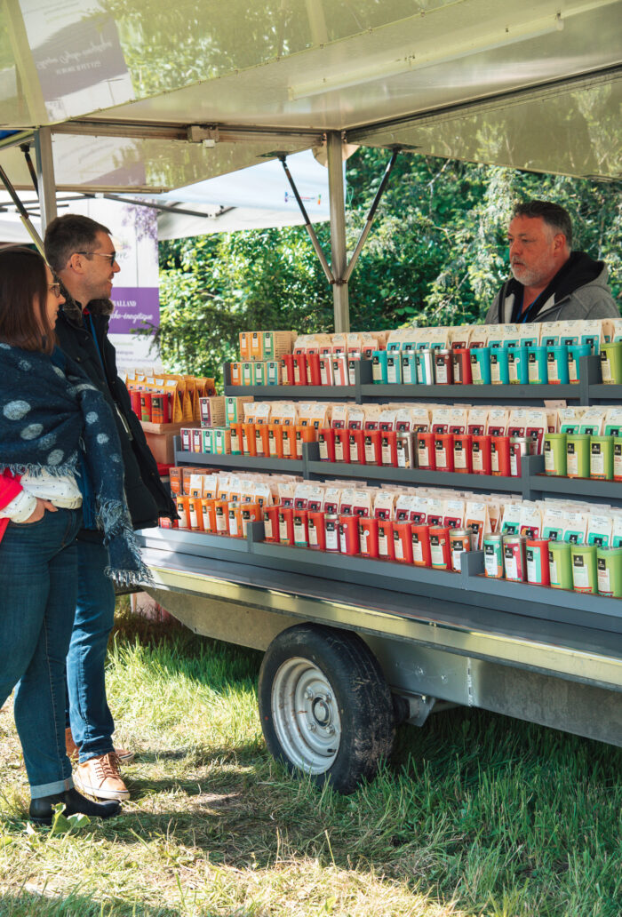 Stand de La Route des Comptoirs, thés et infusions