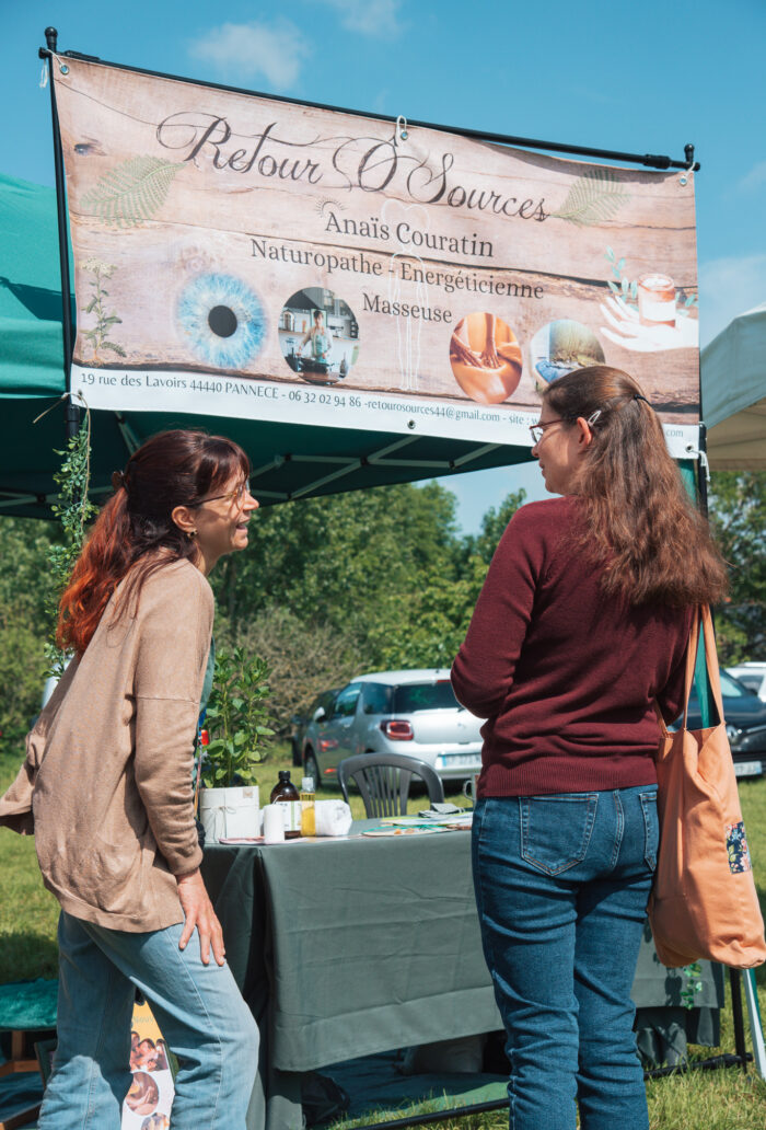 Stand d'Anaïs COURATIN, enveloppements froids et massage mollet